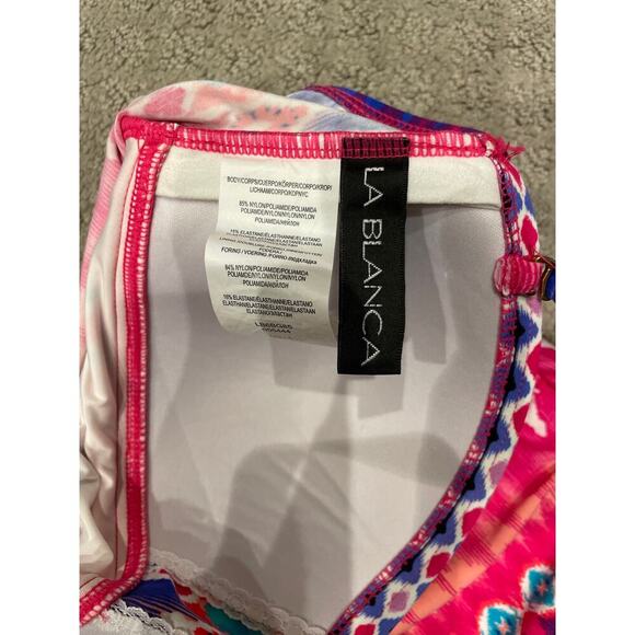 La Blanca Sandbar Bandeau Tankini in Pinkberry, 6 - Picture 5 of 7